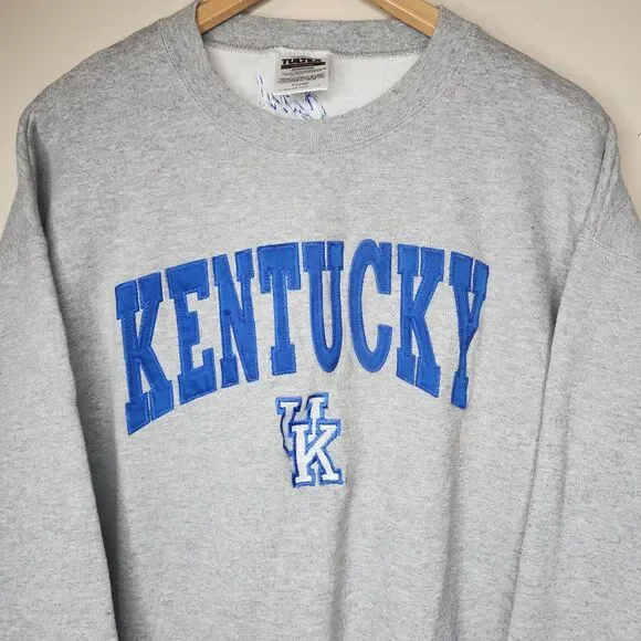 Vintage 90s Kentucky Wildcats Sweatshirt Spellout XL College University Football - Picture 3 of 11